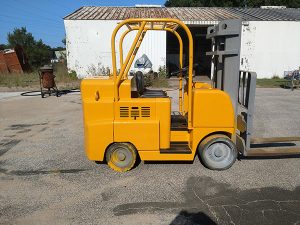 Forklift after being restored